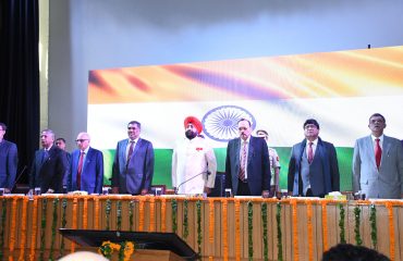 Governor Lt Gen Gurmit Singh (Retd) at the inauguration program of UJALA (Uttarakhand Judicial and Legal Academy).