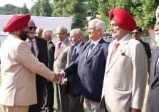 Governor Lt Gen Gurmit Singh (Retd) welcomed on the occasion of Military History Seminar organized at Welham Boys School.;?>