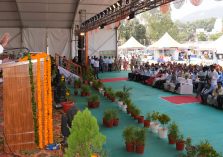 Governor Lt Gen Gurmit Singh (Retd) addresses the National SARAS Livelihood Fair-2023 program.;?>