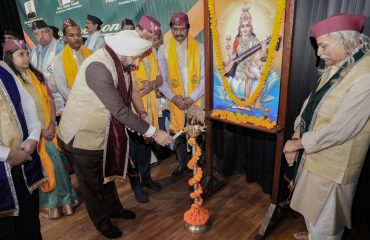 Governor Lt Gen Gurmit Singh (Retd) inaugurating the seventh convocation of VMB Uttarakhand Technological University.