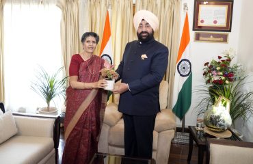 H.N.B. Vice Chancellor Prof. Annapurna Nautiyal paid a courtesy call on the Governor.