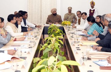 Governor Lt Gen Gurmit Singh (Retd) presides over the meeting of Vice Chancellors of State Universities.