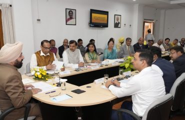 Governor Lt Gen Gurmit Singh (Retd) presides over the meeting of Vice Chancellors of State Universities.