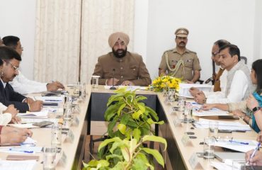 Governor Lt Gen Gurmit Singh (Retd) presides over the meeting of Vice Chancellors of State Universities.