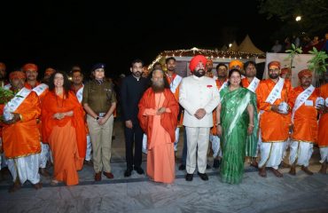 Governor Lt Gen Gurmit Singh (Retd) participates in ‘The Beatles and the Ganga Festival – 2023’.