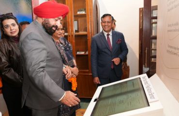 Governor Lt Gen Gurmit Singh (Retd) visits the George Everest Cartography Museum in Mussoorie.