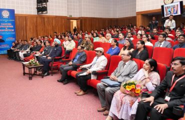 Governor participating in a seminar organized on cancer awareness and prevention at Raj Bhawan.