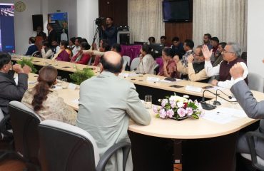 Governor Lt Gen Gurmit Singh (Retd) virtually participates in the inauguration of “Vikas Bharat Sankalp Yatra” on Tribal Pride Day.