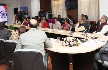 Governor Lt Gen Gurmit Singh (Retd) virtually participates in the inauguration of “Vikas Bharat Sankalp Yatra” on Tribal Pride Day.