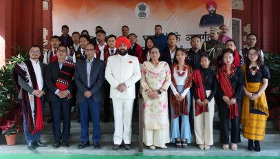 Governor Lt Gen Gurmit Singh (Retd) with the people of Nagaland state residing in Uttarakhand on the State Foundation Day of Nagaland State.