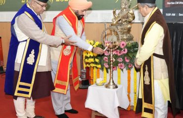 Governor inaugurating the second convocation of Veer Chandra Singh Garhwali Uttarakhand Horticulture and Forestry University, Bharsar Pauri Garhwal.