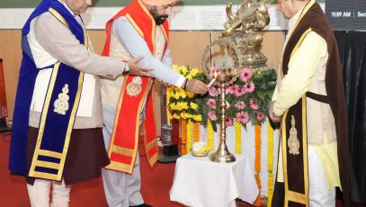 Governor inaugurating the second convocation of Veer Chandra Singh Garhwali Uttarakhand Horticulture and Forestry University, Bharsar Pauri Garhwal.
