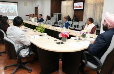 Governor review meeting of TB elimination program in Uttarakhand state at Rajbhawan.