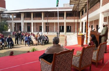 ⁠Governor addressing the program of Him Jyoti School.