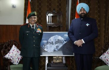 Chief of Defense Staff, General Anil Chauhan paying courtesy call on the Governor.