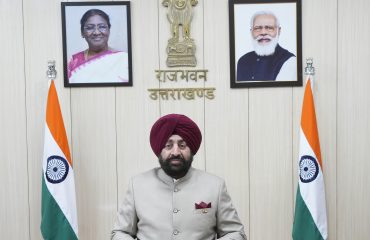 कुमाऊँं विश्वविद्यालय के 18वें दीक्षांत समारोह में वर्चुअली प्रतिभाग कर छात्र-छात्राओं को संबोधित करते हुए राज्यपाल।