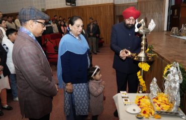 ⁠The Governor inaugurating the program on the occasion of the consecration of Shri Ram Lalla at Ayodhya.