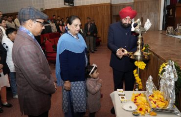 ⁠The Governor inaugurating the program on the occasion of the consecration of Shri Ram Lalla at Ayodhya.