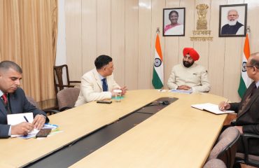 Secretary Tourism Sachin Kurve presenting the efforts and initiatives being taken by the department before the Gov
