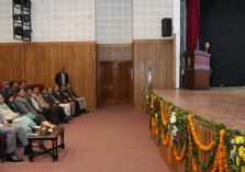 Governor watching the presentation of girl students on the occasion of Foundation Day of Uttar Pradesh State at Raj Bhawan;?>