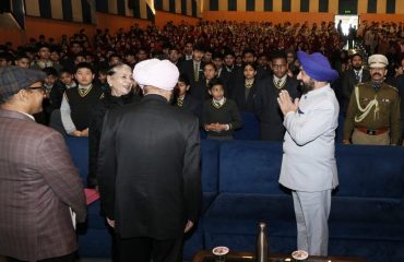 Governor participating in the program 'Pariksha Pe Charcha-2024'.