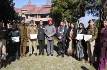 Governor with officers at the 30th joint civil-military training programme.