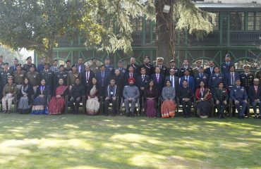 Governor with officers at the 30th joint civil-military training programme.