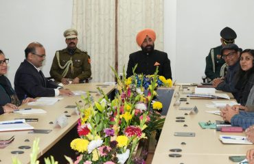 Governor meeting with officials regarding Vasanthotsav-2024 to be held at Raj Bhawan.