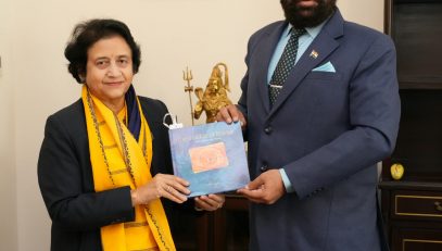 Director of AIIMS Rishikesh, Prof.Meenu Singh paid a courtesy call on the Governor.