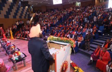 Governor Lt Gen Gurmit Singh (Retd) launching the “Char Dham Sathi 2.0” mobile app on the occasion of a program organized in New Delhi.