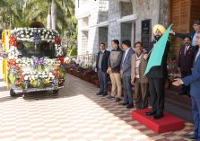 Governor flagging off special publicity vehicles for the promotion of Vasanthotsav-2024.;?>