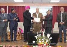 Governor honoring people with “Uttarakhand Vigyan Purodha Samman”.;?>