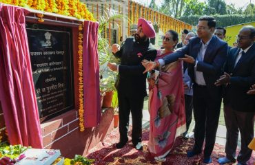 Governor inaugurating “Raj Bhawan Arogyadham” in the Raj Bhawan complex.