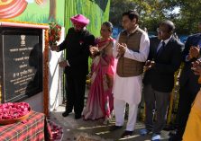 The Governor inaugurating the newly constructed “Rajlakshmi Gaushala” in the Raj Bhawan premises.;?>