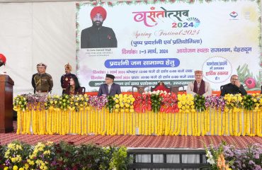 Governor addressing at the closing ceremony of Vasantotsav.