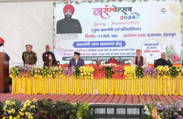 Governor addressing at the closing ceremony of Vasantotsav.