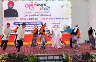 Local folk artists performing in the cultural evening.