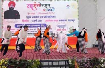 Local folk artists performing in the cultural evening.