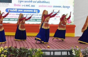 Local folk artists performing in the cultural evening.