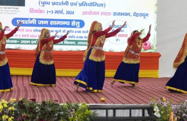 Local folk artists performing in the cultural evening.