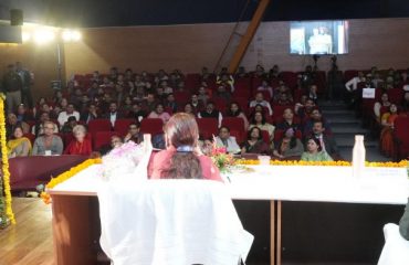 Governor addressing the seminar organized at Veer Madho Singh Bhandari, Uttarakhand Technological University.