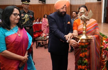 Governor inaugurating the awareness programme on breast cancer organised by Forum for Breast Cancer Protection.