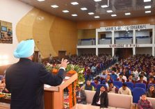 Governor addressing the farewell ceremony of 12th passing out cadets of Sainik School Ghodakhal, Nainital.;?>