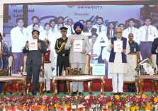 Governor releasing the book on the occasion of a program organized at Devbhoomi Uttarakhand University.;?>