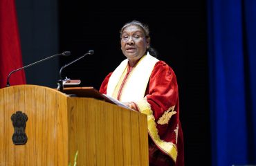 Hon'ble President Smt. Draupadi Murma addressing on the occasion of the fourth convocation of AIIMS, Rishikesh.