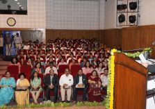 Hon'ble Governor addressing the programme organized on women's health checkup and cancer screening camp.;?>