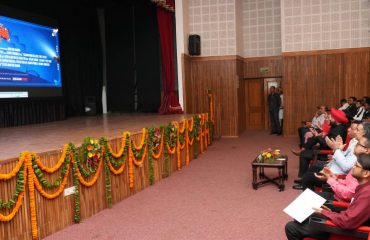 The Hon'ble Governor participating in the screening of the documentary “Brand Bollywood Down Under” at Raj Bhawan.