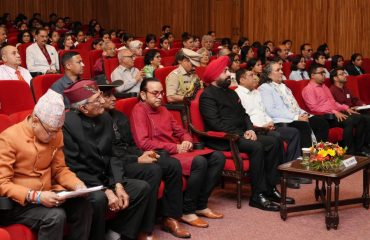 The Hon'ble Governor participating in the screening of the documentary “Brand Bollywood Down Under” at Raj Bhawan.