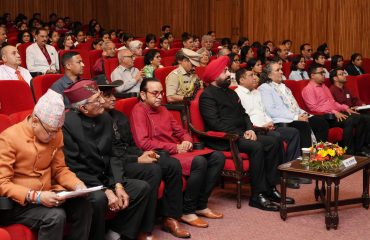 The Hon'ble Governor participating in the screening of the documentary “Brand Bollywood Down Under” at Raj Bhawan.