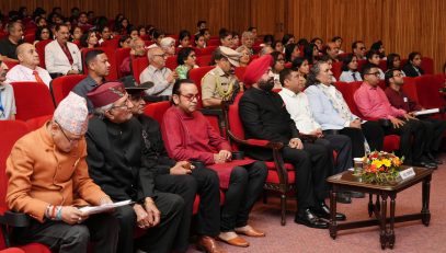 The Hon'ble Governor participating in the screening of the documentary “Brand Bollywood Down Under” at Raj Bhawan.